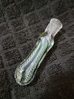 GLASS CHILLUM PIPE TOBACCO SMOKING — photo 1