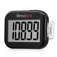 3D Pedometer for Walking, Simple Step Counter Walking with Small, BLACK