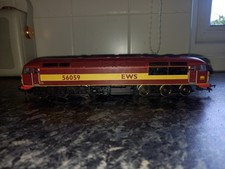 Hornby R2648 Class 56 56059 in EWS Livery - DCC Fitted, Diesel Locomotive, OO