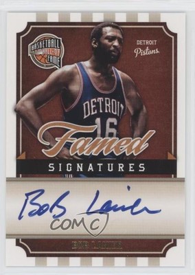 2009-10 Panini Basketball Hall of Fame Famed Signatures /499 Bob Lanier Auto HOF