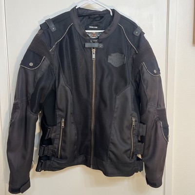 Harley Davidson Mens Black Jacket XL riding motorgear vintage motorcycle Biker