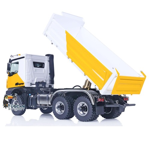 1/14 LESU RC Hydraulic Dump 6x6 Truck RTR 3-way Dumper Car Model I6S Front Hook - Picture 7 of 12