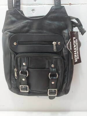 concealed carry genuine leather backpack women Sawyer by Lady Conceal (Dusty Black) defense essentials with a polished Ladies Unik Leather Carry Concealed