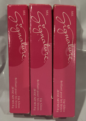 LOT OF 3 - Mary Kay Signature Lip Gloss * BERRY SMOOTHIE #3120 * Full Size/NIB