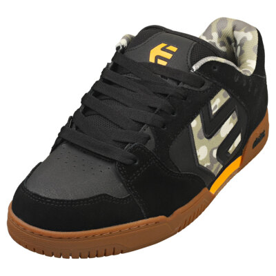 Etnies Faze Mens Skate Trainers in Black Camouflage