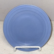 Hazel Atlas MODERNTONE PLATONITE  LITTLE HOSTESS CHILD PASTEL BLUE 5 1/4" PLATE