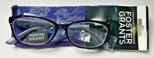Foster Grant Reading Glasses Kayleen Purple +1.50 with soft case NEW!