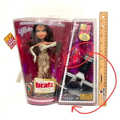 BRATZ THE MOVIE YASMIN Poseable-14 Moveable Joints Real Camera