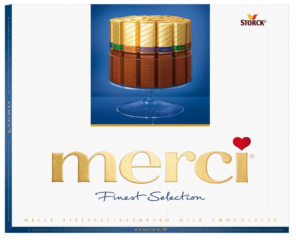 MERCI MILK CHOCOLATE ASSORTMENT Finest Gourmet Selection German