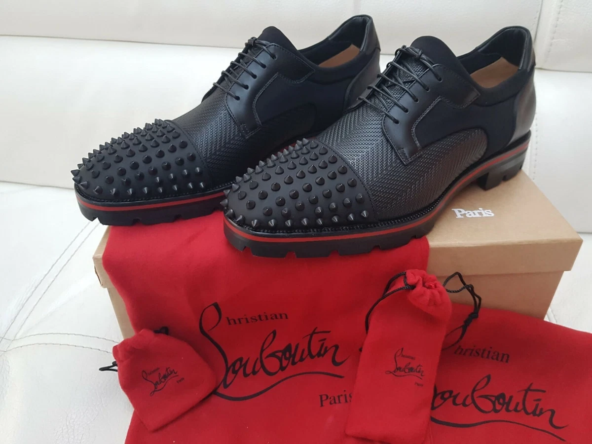 Christian Louboutin Luis Black Derby New | eBay