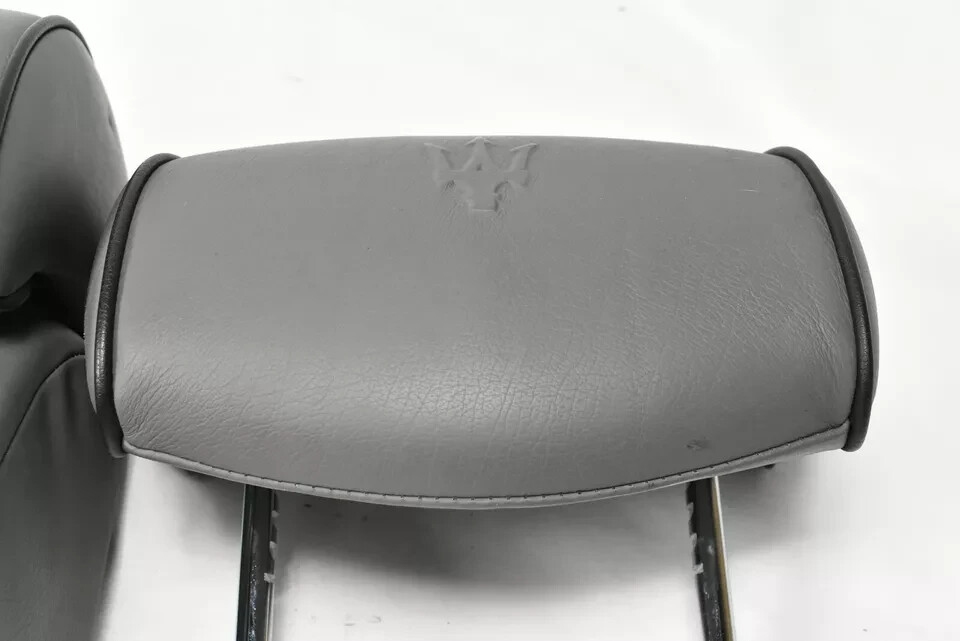 03-13 Maserati Quattroporte Rear Left Right Center Seat Headrest Set Of 3 OEM