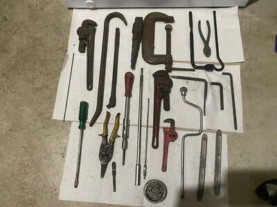 Vintage Lot of Wrenches, Car Tools;  Mechanics (10)