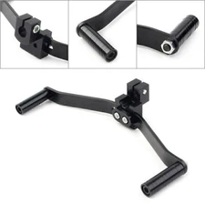 Universal Motorcycle Dual Way Gear Shift Lever Footrest Pedal Shifter Black