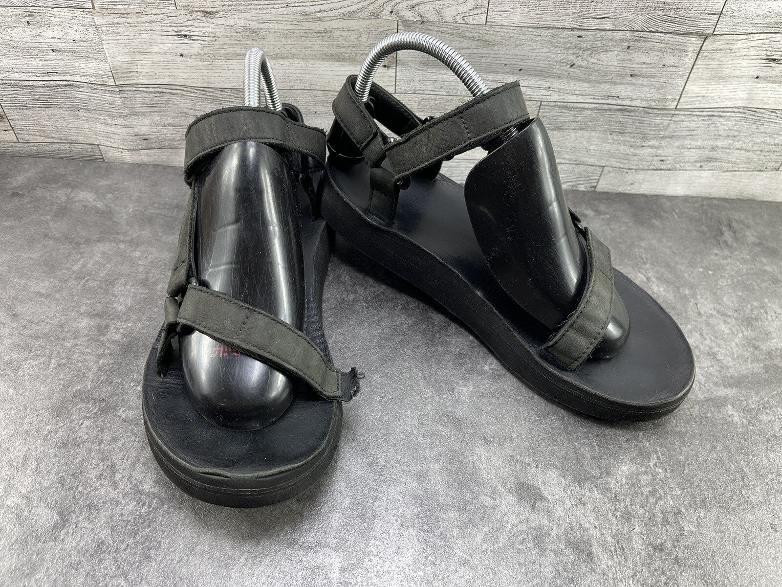 SAOLA Sandali sportivi Teva donna 9 M scarpe nere pelle slingback acqua escursionismo sentiero