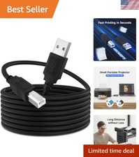 30 FT USB 2.0 Printer Cable Type A Male to B Male - Stable Connection Guaranteed