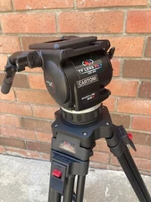 Cartoni Focus 22 with 2 Stage Aluminum Tripod, 2 Panbars and Road Case DEMO unit