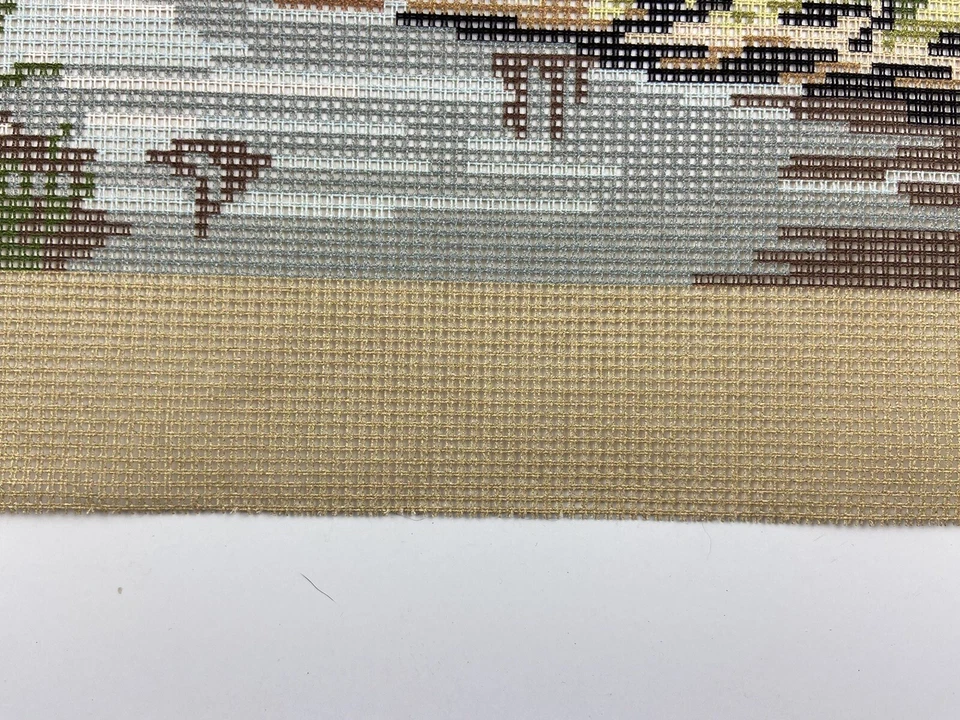 Unbranded Needlepoint Tapestry Canvas Home Mountain Forest 35in By 17in 11 Count - Image 2 of 4