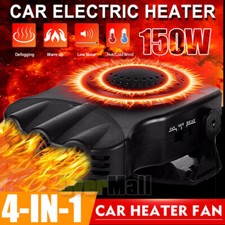 12Volt 150W Portable Electric Car Heater Heating Fan Defogger Defroster Demister
