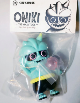 HOW2WORK ONIKI THE NINJA TRIBE Lake Color Ver. Vinyl Sofubi Figure Toy In Stock