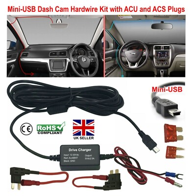 Mini USB Auto Festes Kabel Kit Box Festes Kabel Ladegerät Adapter für Dashcam Kamera DVR