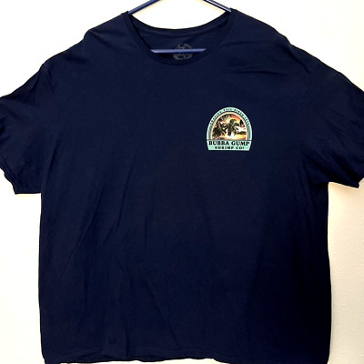 Bubba Gump Shrimp Co Hollywood CA Chasing Tail Since 1975 T-Shirt Size XXXL