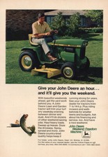 1972 John Deere: Give Your John Deere An Hour Vintage Print Ad