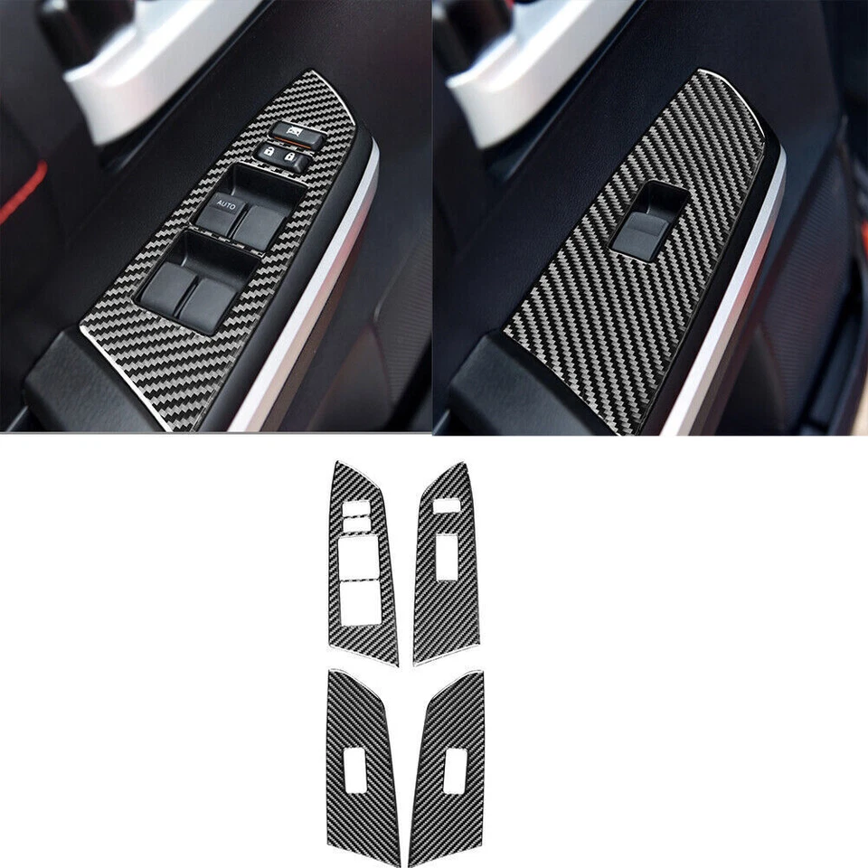 15Pcs For Toyota Tundra 2014-2018 Carbon Fiber Interior Full Kit Cover Trim - Image 3 of 4