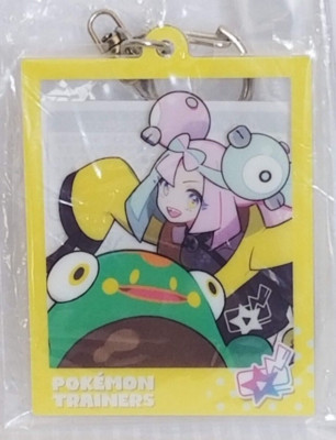 Japan Pokemon Center Photo Frame Style Acrylic Keychain Trainer Iono & Bellibolt