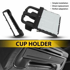Rear Armrest Water Cup Holder Retrofit Kit 4G8863289A4PK For Audi A7 A6 C7 11-18