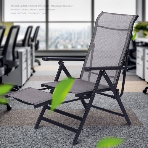 Heavy Duty Folding Chair High Back Chaise Lounge Chair Beach Reclining Chairs - Picture 12 of 16