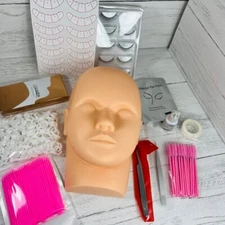 Lashview Eyelash Extension Kit Mannequin Head Practice Exercise Set Training