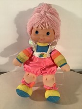 Vintage 1983 Hallmark Rainbow Brite Soft Doll Baby Brite Tickled Pink 15  