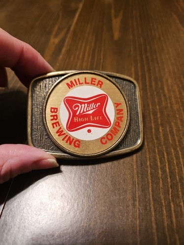 Vintage Miller High Life Brewing Company Belt Buckle