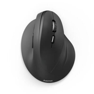 Hama EMW-500 Ergonomische Maus Funk Optisch Schwarz 6 Tasten 1800 dpi Rechtshänd