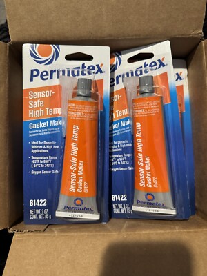 10 PACK Permatex 81422 High Temp RTV Silicone Gasket Maker Sensor-Safe 3oz tube