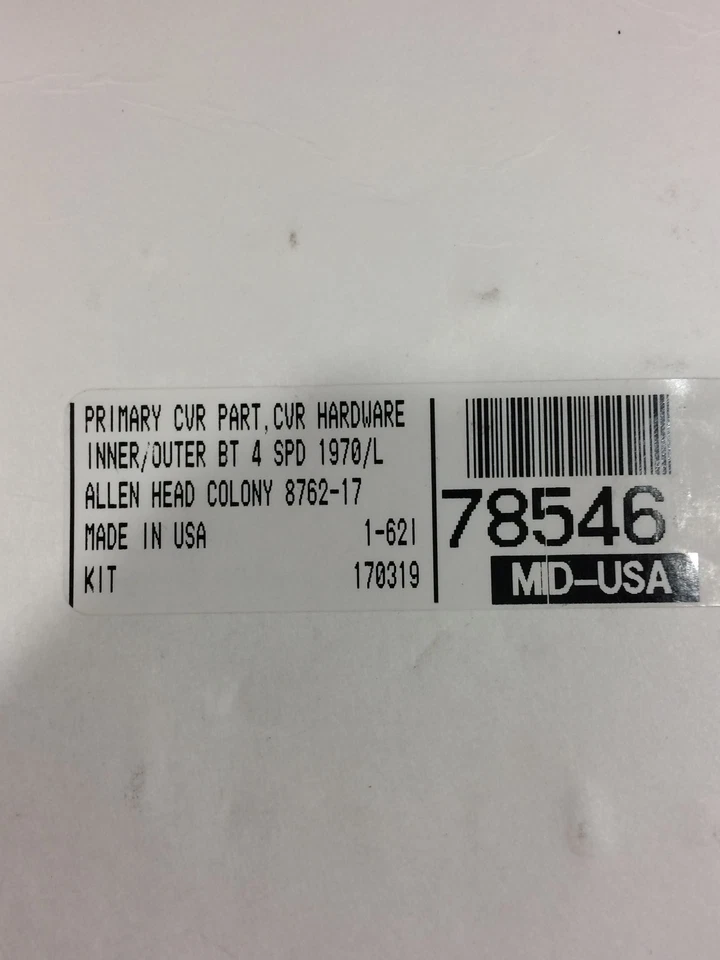  big twin 1970/L 4-speed allen head inner/outer primary cover - Image 2 of 2