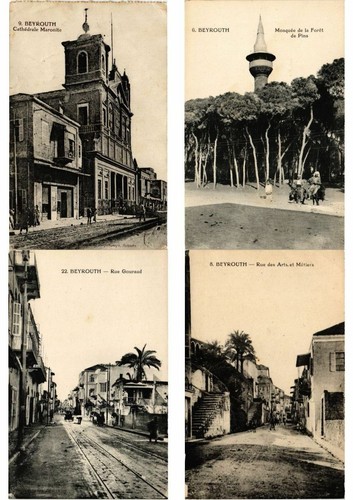 BEYROUTH LEBANON 44 Vintage Postcards pre-1940 (L2639) - Afbeelding 5 van 11