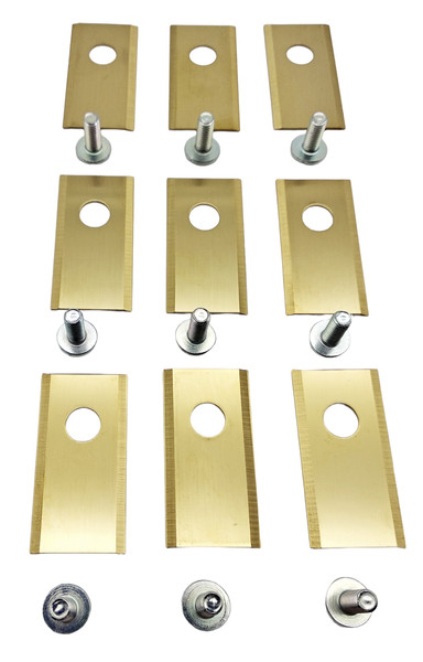 9x cuchillas de titanio para Parkside PMRA PMRDA 20-li A1 robot cortacésped M4+M5