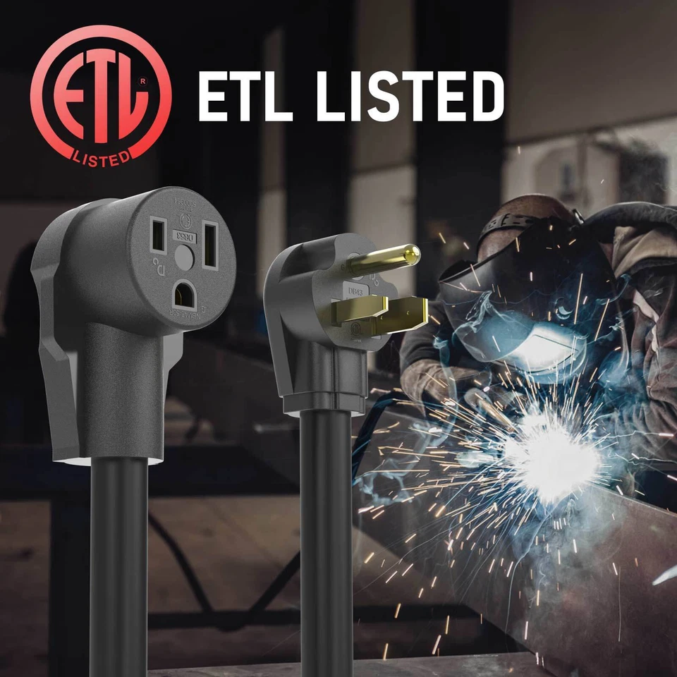 Удлинительный шнур 20 футов 220 В 50 А, 8/3 для сварочного аппарата - Изображение 2 из 4