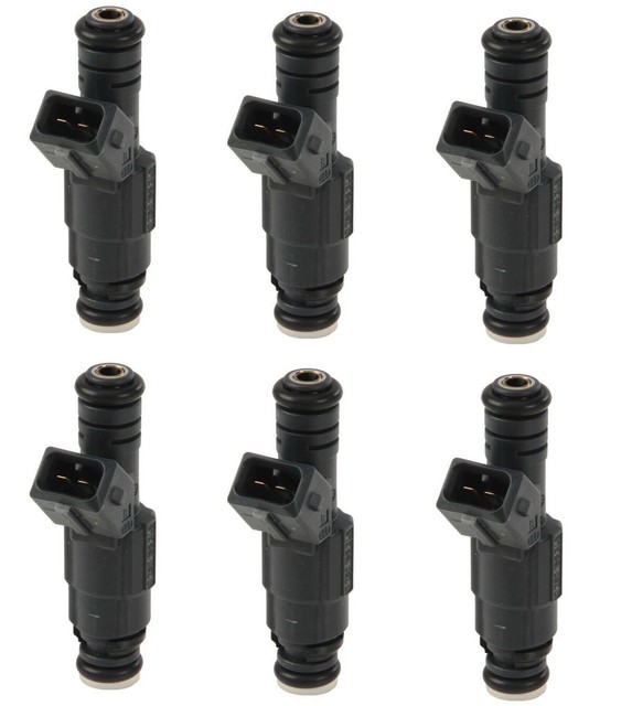 NEW Set of 6 Bosch Fuel Injectors for BMW E30 E34 325i 325is 325iX 525i