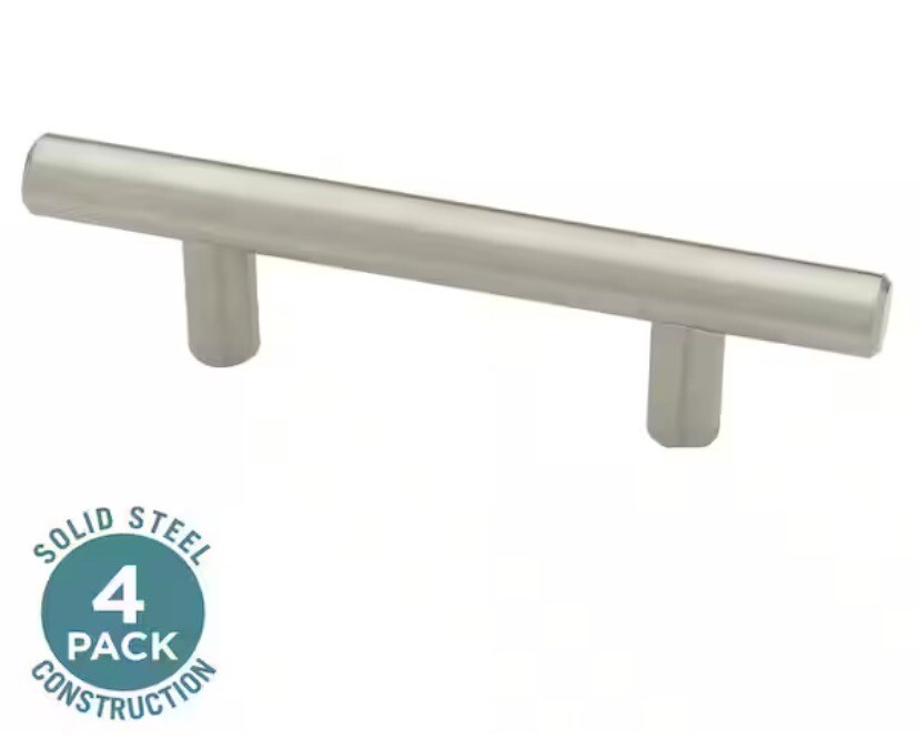 4-Pack Liberty 128mm Stainless Steel Cabinet Drawer Pulls
