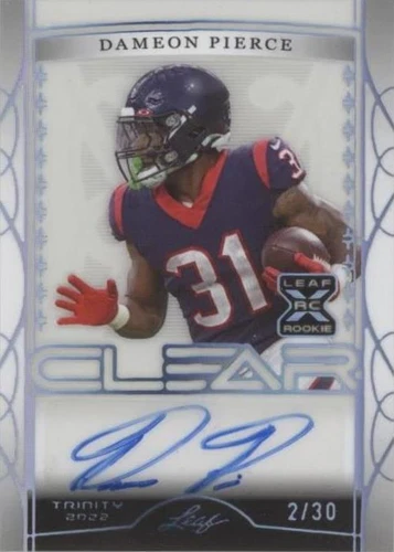 2022 Leaf Trinity Dameon Pierce #CA-DP1