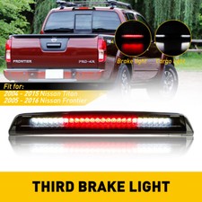 Tercera luz de freno trasera LED negra/humada para Nissan Frontier 05-16 tercera lámpara de parada