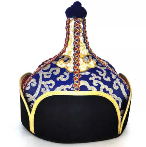 Men's Mongolian Hats Adult Men's Hats Mongolian Stage Performance Dance Hat Gift - Picture 6 of 11