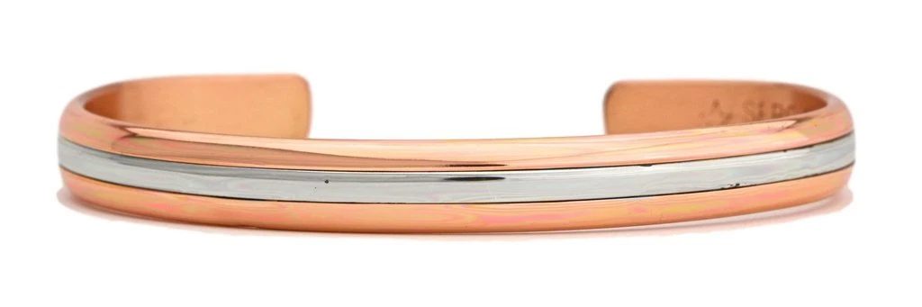 Two Worlds Sergio Lub Solid Copper Cuff Bracelet Non Magnetic