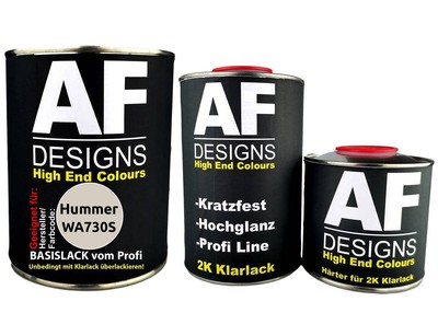 FÜR Hummer WA730S Switchblade Silver Metallic 2,5L Autolack Set Klarlack Härter