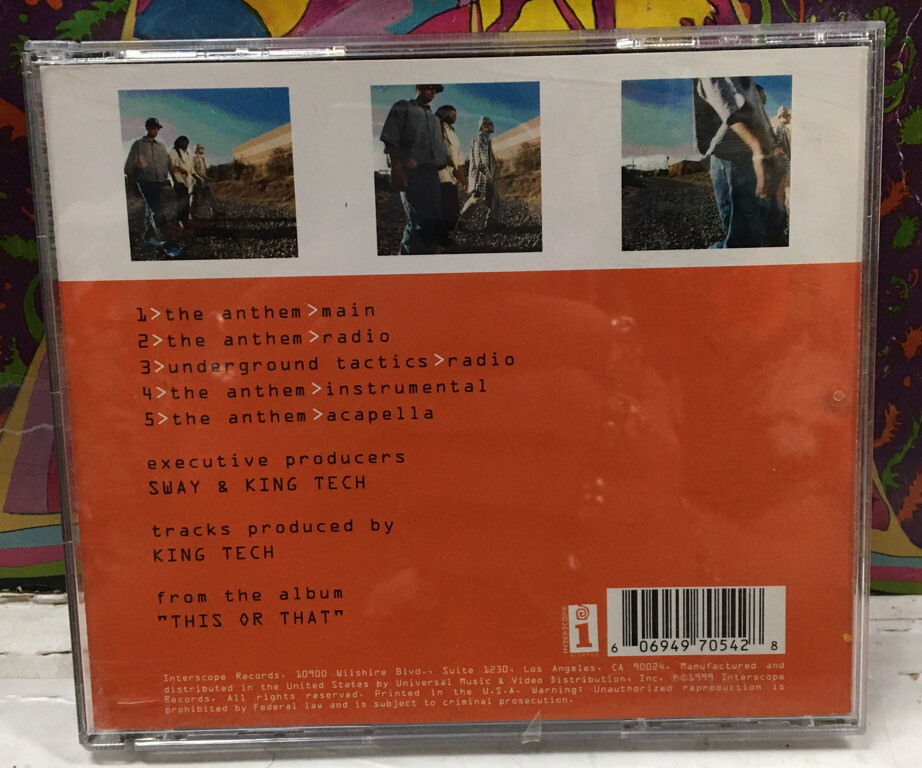 Sway & King Tech Featuring DJ Revolution The Anthem CD | eBay