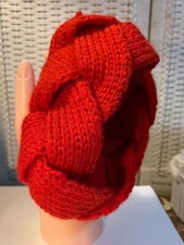 Knit Head Band Red