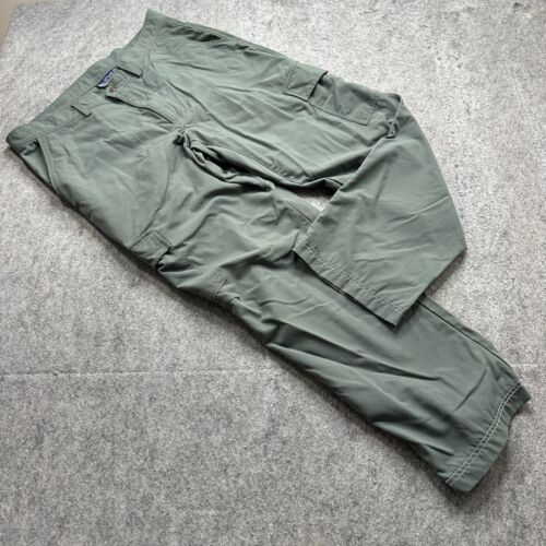 Patagonia Cargo Pants Men 36 x 30 Green Roving Nylon Durable UV Protection