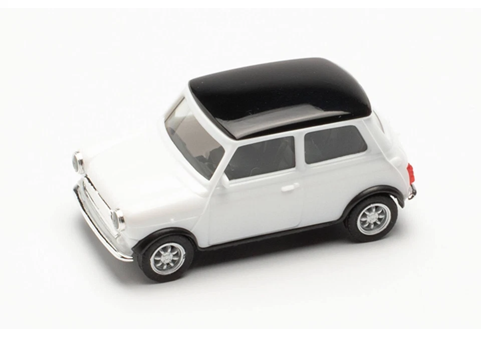 Herpa Mini Cooper classica bianco/nero 1:87 421058 modellismo - Immagine 4 di 4